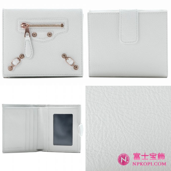 BALENCIAGA/バレンシアガ 2012年春夏新作GIANT WINDOW 2つ折り財布 285375 D940O 9001 